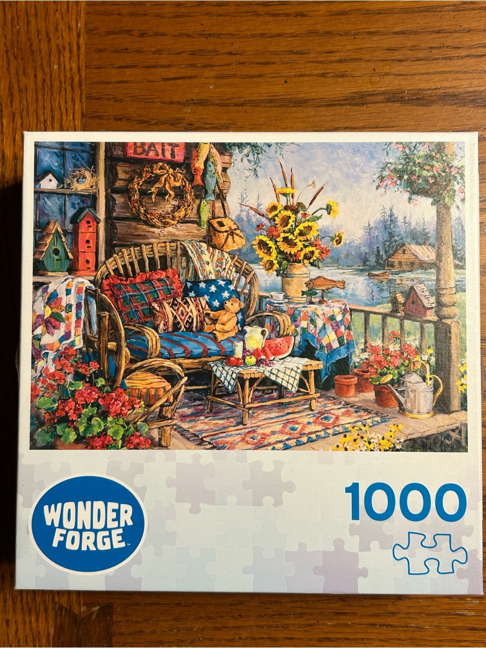 1000-Piece Scenic Porch Puzzle - Multicolor